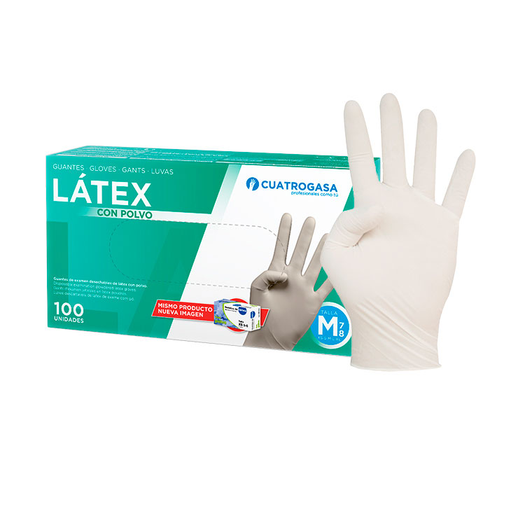 GUANTES LATEX SIN POLVO 100UDS  Voz Dental: Proveedor de material dental