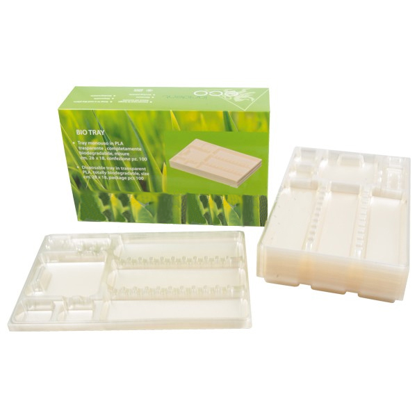 BANDEJAS RECICLADAS EN BIO PLASTICO