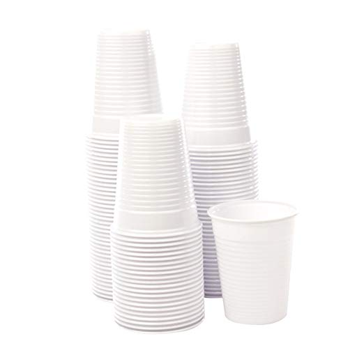 VASOS PLASTICO BLANCOS 160ML