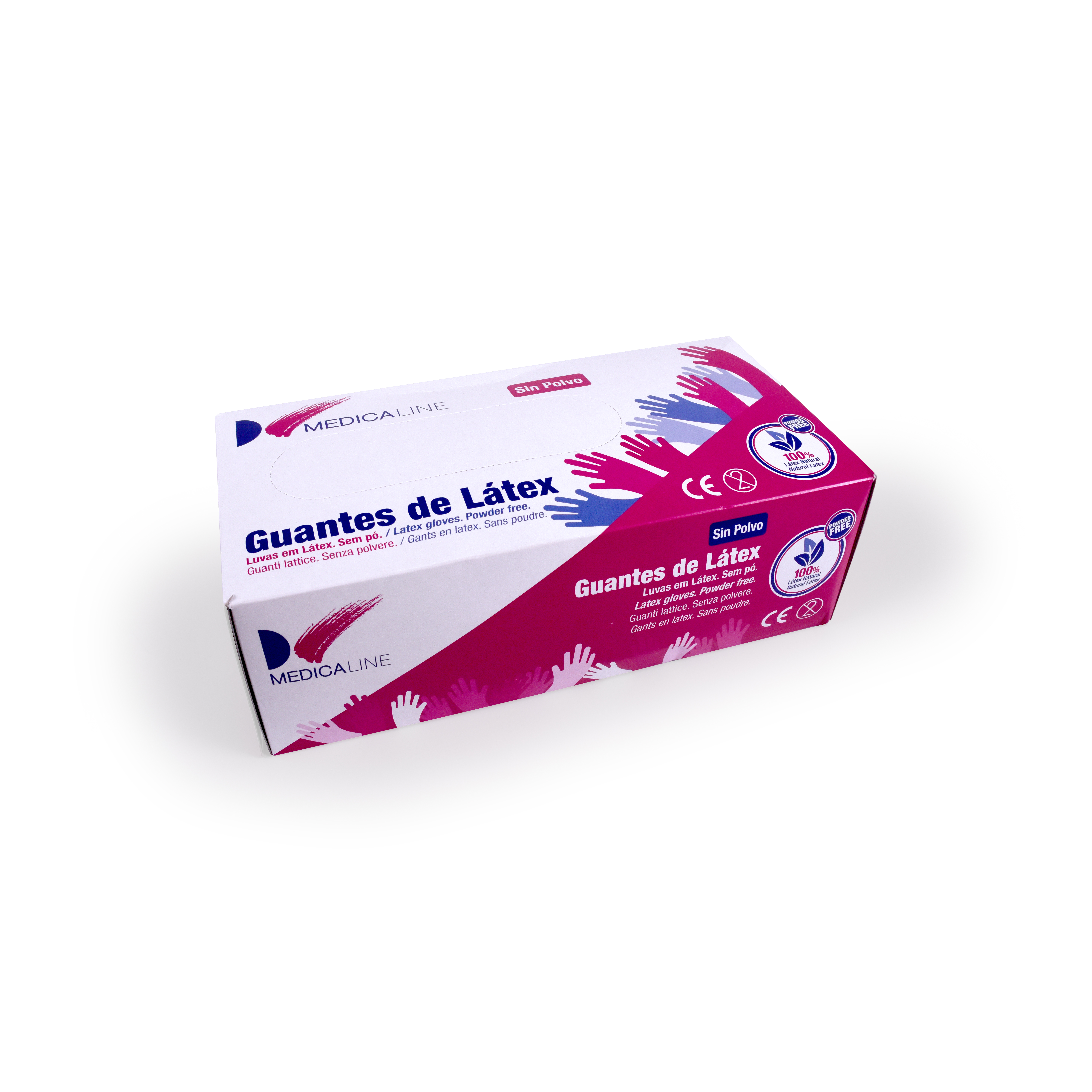 GUANTES LATEX X-P S/P 100u MEDICALINE