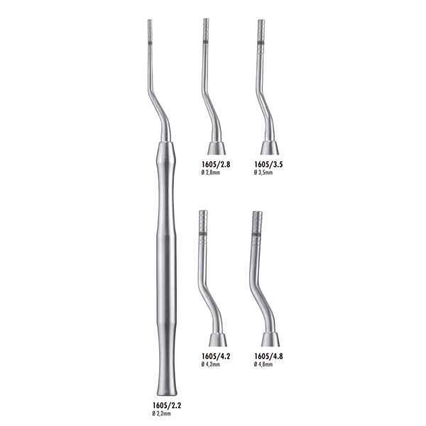 1605/4.2 OSTEOTOMO IMPACTADOR HUESO CURVO 4,2mm. C