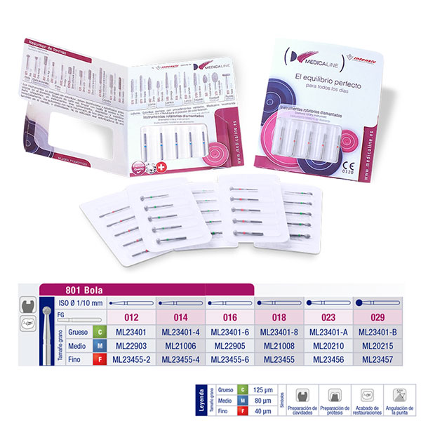801M-014 FRESA FG DIAMANTE FIG 001 MEDIO 5 U.