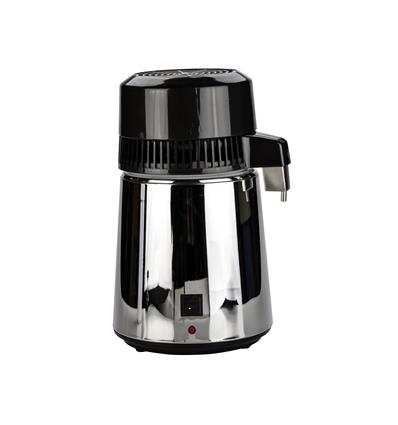 DESTILADOR ELECTRICO EN ACERO INOX CON JARRA DE VIDRIO