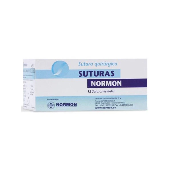 SUTURA NORMON MONOFILAMENTO 3/0 T 3/8 CIRCULO DE 1