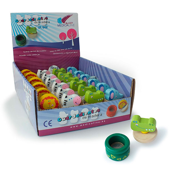 GUARDADIENTES MADERA MEDICALINE JUNIOR 24u. MEDICA