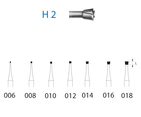 FRESAS C.A. H2-204-012-K TUNGSTENO