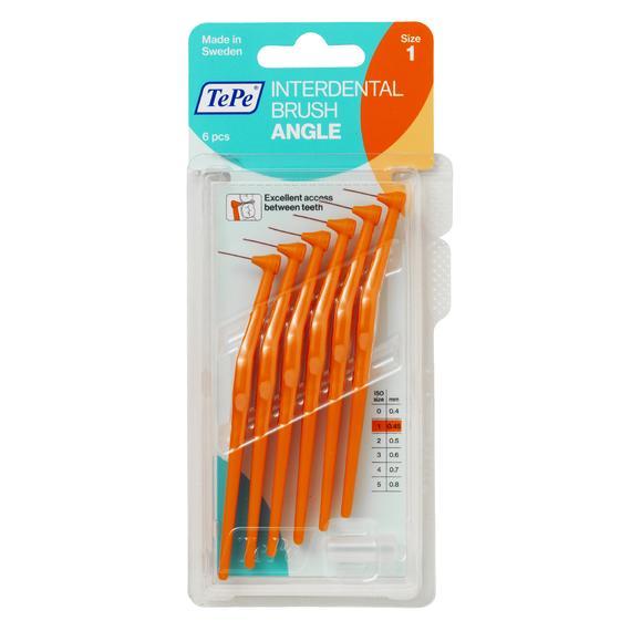 CEPILLO INTERDENTAL ANGULADO NARANJA 0.45MM